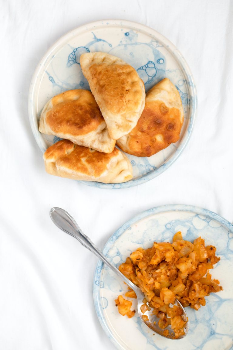 Air Fryer Empanadas With Cheesy Mashed Potatoes & Chorizo