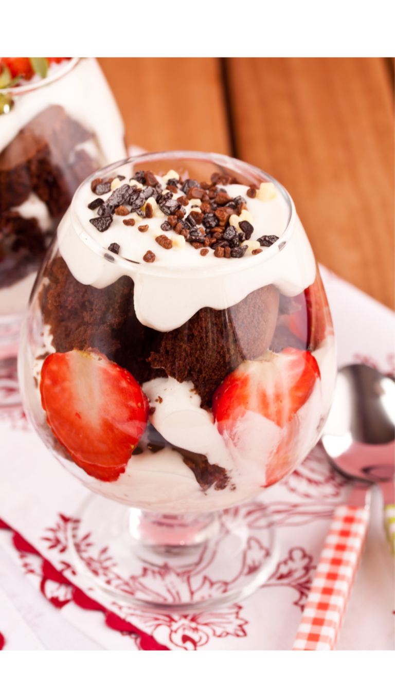 Strawberry Brownie Trifle